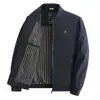 Chaqueta para hombre de mediana edad y mayor, abrigo de papá para primavera y otoño, chaqueta casual para hombre de mediana edad con cuello alto, abrigo de primavera para abuelo