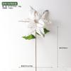 26 Flores Navideñas Verdes Nuevas de Alta Venta Transfronterizas Flores Artificiales Grandes de Alta Gama Accesorios de Decoración para Árbol de Navidad