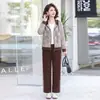 Chaqueta con Estampado de Otoño para Mamá Elegante Sudadera con Capucha para Mujeres de Mediana Edad Traje Deportivo Casual para Personas de Mediana Edad y Mayores Primavera y Otoño