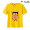 Camiseta unisex informal de verano con cuello en V y manga corta con estampado periférico Chita para hombre de motosierra 2023