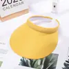 Marca Propia del Fabricante Sombrero de Sol con Protección Solar para Deportes al Aire Libre para Hombres, Adecuado para Viajes, Playa y Ocio, Sombrero de Copa Abierta