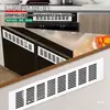 Gabinete Rectangular Blanco Lacado Malla Transpirable Aleación de Aluminio Puerta de Gabinete de Gas Malla Transpirable Ventilación Rejilla de Disipación de Calor Malla