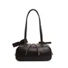 Bolso de Mujer 2026 Piel de Vaca de Gama Alta Lujo Boston Bag, Estilo Casual, Nicho Coreano, Bolso de Hombro Tote de Gran Capacidad