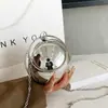 2025 Bolso de Noche Acrílico Personalizado de Moda Bolso Pequeño Esférico Bolso Pequeño Cruzado al Hombro con Cadena Bolso de Moda para Mujer