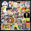 50 hojas Personajes de Dibujos Animados Anime Alrededor Graffiti Equipaje Motocicleta Tableta Patineta Pegatina Decorativa Impermeable