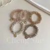 Estilo Ins Mori Japonês e Coreano Corda de Cabelo para Rabo de Cavalo de Menina Fofa Pequena Fresca Versátil Corda de Amarrar Anel de Cabelo de Pérola Adorno de Cabeça Elegante
