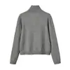 Chaqueta Cardigan con Cremallera de Moda Elegante para Mujer Estilo Europeo y Americano Transfronterizo 2026 Venta al por Mayor 2893103