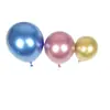 Shuai 'an globo metálico de 10 pulgadas decoración de fiesta de cumpleaños 1.8 gramos Globos cromados 50/paquete fabricantes al por mayor
