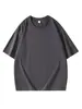 Estilo Verano 2026 Algodón Suave Peso Pesado 260g Oversize Hombro Caído Camiseta 100% Algodón Unisex Manga Corta Camisa Cultural Ropa de Trabajo para Team Building