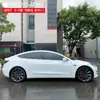 Oakford es Adecuado para Tesla Model 3 Model Y Escudo de Lluvia Modificado Cromado Platino Escudo de Lluvia Negro