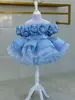 Vestido de Princesa para Niña 2026 Nuevo Modelo de Satén Pasarela Hombros Descubiertos Transfronterizo Costume de Performance Europeo y Americano Venta al por Mayor