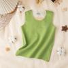 Outono e inverno crianças quente colete bebê patch vest volta barriga protegendo bebê fundo camisa colete para meninos e meninas