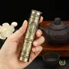 Estátua de Buda Vintage em Relevo Suporte de Incenso de Metal para Uso Doméstico, Incensário Portátil e Suporte de Incenso de Uso Duplo para Incensos em Vareta