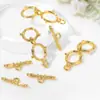 Fábrica de materiales para accesorios de joyería semiacabados diy al por mayor hebilla metálica de doble círculo OT para pulsera collar accesorios venta caliente