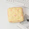 Bolsa de cosméticos de viaje clásica Love Wash con diseño de fresa, melocotón, corazón y flor, bolsa de almacenamiento de algodón para lápiz labial, bolso para mujer.