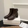 Botines cuadrados plisados Melard para mujer, nuevo diseño retro 2026, versátiles y elegantes para ir al trabajo, botas adelgazantes