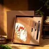 Cuadernos personalizados estilo chino con logotipos impresos, tazas térmicas prácticas en cajas de regalo, cuadernos A5 para negocios, regalos para eventos corporativos