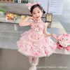 Vestido para Niñas 2024 Vestido de Tirantes Princesa Melody para Bebé Vestido Infantil Lolita Dibujos Animados Línea A para Niños Pequeños