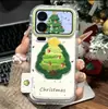 Bordado de Árbol de Navidad Adecuado para Funda de Teléfono Apple 17, iPhone 16 Pro Max, Huawei Mate 70, Funda Protectora Honor