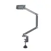 Soporte Perezoso Multiarticulado de Metal con Abrazadera para Escritorio Mesita de Noche para Teléfono Móvil Tablet Hecho de Aleación de Aluminio Completo, Ajustable para iPad