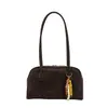 Bolsa Minimalista e Elegante 2025 Nova Moda Outono e Inverno Bolsa de Ombro Feminina com Toque de Luxo, Bolsa Boston Versátil de Ombro Tendência