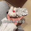 Coelho Cartoon Fofo de Bolinhas com Grande Volume de Cabelo, Prendedor Banana na Parte de Trás da Cabeça, Acessório de Cabelo Versátil para Meninas