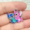 Acessórios Pingente Pontos Prateados Pingente Divertido de Orelhas Grandes Cartoon Liga de Metal com Gotejamento de Óleo Acessórios DIY Pulseira Roupas