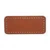 Base Rectangular de Cuero para Bolso Tejido Hecho a Mano DIY, 18*8cm, Accesorios para Base de Bolso al por Mayor
