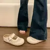 Medias Pantuflas Cerradas de Suela Gruesa que Aumentan la Altura para Mujer, Nuevo Estilo Verano 2026, Sandalias Transpirables con Diseño Hueco, Sandalias Slip-On Estilo Birkenstock