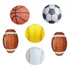 Linterna de papel de fútbol, béisbol, baloncesto, fútbol, tridimensional 3D, diseño de lugar para fiesta de cumpleaños infantil, fiesta festiva, Linterna