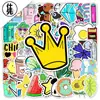 6 pegatinas creativas VSCO estilo graffiti pequeñas y frescas para equipaje, maleta, computadora, patinete, coche