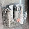Vaso sanitário Rack High-end não perfurado Parede pendurada High-end Cosméticos Armazenamento Lavagem Toalha Caixa de armazenamento