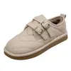 Zapatos de algodón mullidos, estilo slip-on, colección otoño/invierno 2026, zapatos de mujer, zapatos tipo gorro, forrados y engrosados para el invierno, zapatos de algodón extragrandes