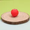 Chaveiro Pingente de Morango de Resina Estéreo Grande Simulado Acessórios Joias Pingente para Celular Colar Acessórios de Bolsa Acessórios