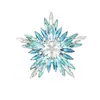 Broche Estrella Explosión Estéreo de Lujo Ligero, Corsage Exquisito de Cristal Degradado para Mujer de Gama Alta, Pin de Diseño Nicho Accesorios para Traje