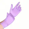 Guantes de nitrilo desechables morados transfronterizos nitrilo compuesto inglés Guantes de nitrilo Shein temu dropshipping