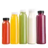 Botella de Plástico de Boca Ancha Taza para Té de Leche Botella Transparente Desechable para Bebidas con Tapa Botella de Néctar de Álamo Botella para Hielo Botella para Jugos