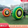 Ruedas de llanta inflable para juegos divertidos, eventos deportivos, actividades de team building al aire libre, equipo inflable, se puede imprimir con un logotipo