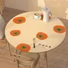 Tamanho Personalizado Mesa Redonda Pequena Impermeável, À Prova de Óleo, Anti-Escaldante, Toalha de Mesa Sem Lavagem, Mesa de Centro, Tapete Antiderrapante, Mesa de Jantar Redonda Tapete de Mesa de Couro