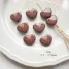 Año Nuevo Rojo Linda Manzana Amor Cuadrado Cuentas Hecho a Mano DIY Cadena para Teléfono Bolso Pulsera Colgante Accesorios de Joyería Material