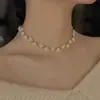Diseño de Nicho Sentido Pata de Gato Perla Collar Accesorios para Mujer Lujo Ligero Sentido de Alta Gama Cadena para Clavícula Elegante Lujo Ligero Moda Collar