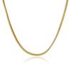 Collar chapado en oro de 24 quilates para mujer, collar de quilla pequeña de moda, galvanoplastia al vacío durante mucho tiempo, no se decolora JP076
