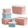 Nueva Caja de Almacenamiento Caja Gruesa de Capacidad Extra Grande Almacenamiento del Hogar Organizador de Ropa Caja de Almacenamiento para Dormitorio Azul