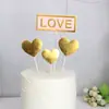 Cumpleaños Dorado Nueva Estrella de Cinco Puntas Tarjeta Feliz Estrella Amor Mesa de Postres Disfraz Bandera de Pastel Enchufe