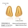 Brincos Triangulares de Renda em Aço Inoxidável Minimalistas e Únicos com um Design de Nicho de Alto Padrão para Mulheres