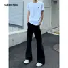 Pantalones de Traje Versátiles y Fluidos Streetwear Otoño 2026 para Hombre Estilo Hong Kong Color Sólido Simple Sin Planchar Tacto de Alta Gama Micro-Campana Pantalones Largos