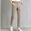 Populares Comércio Exterior Verão Novo Masculino Slim Fit Casual Calças Cropped Estilo Coreano Versátil Tendência Calças