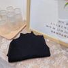 [En Stock] Suéteres Base de Punto para Niños y Niñas, Nuevo Otoño e Invierno 2025, Estilo Coreano y Occidental, Cuello Alto Medio de Punto para Bebé