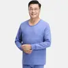 Roupa Térmica de Outono e Inverno para Mulheres de Meia-Idade e Idosas, Algodão Acolchoado de Três Camadas, Roupa Térmica Quente para Mães, Roupa Térmica Masculina e Feminina para Todas as Idades, Camada Base de Outono e Inverno