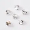 Pedrería sin base de Cristal K9, Pedrería Cuadrada con forma de Huevo de Paloma para Uñas, Accesorios para Uñas, Bolas de Pedrería para Uñas, Anillos Plateados